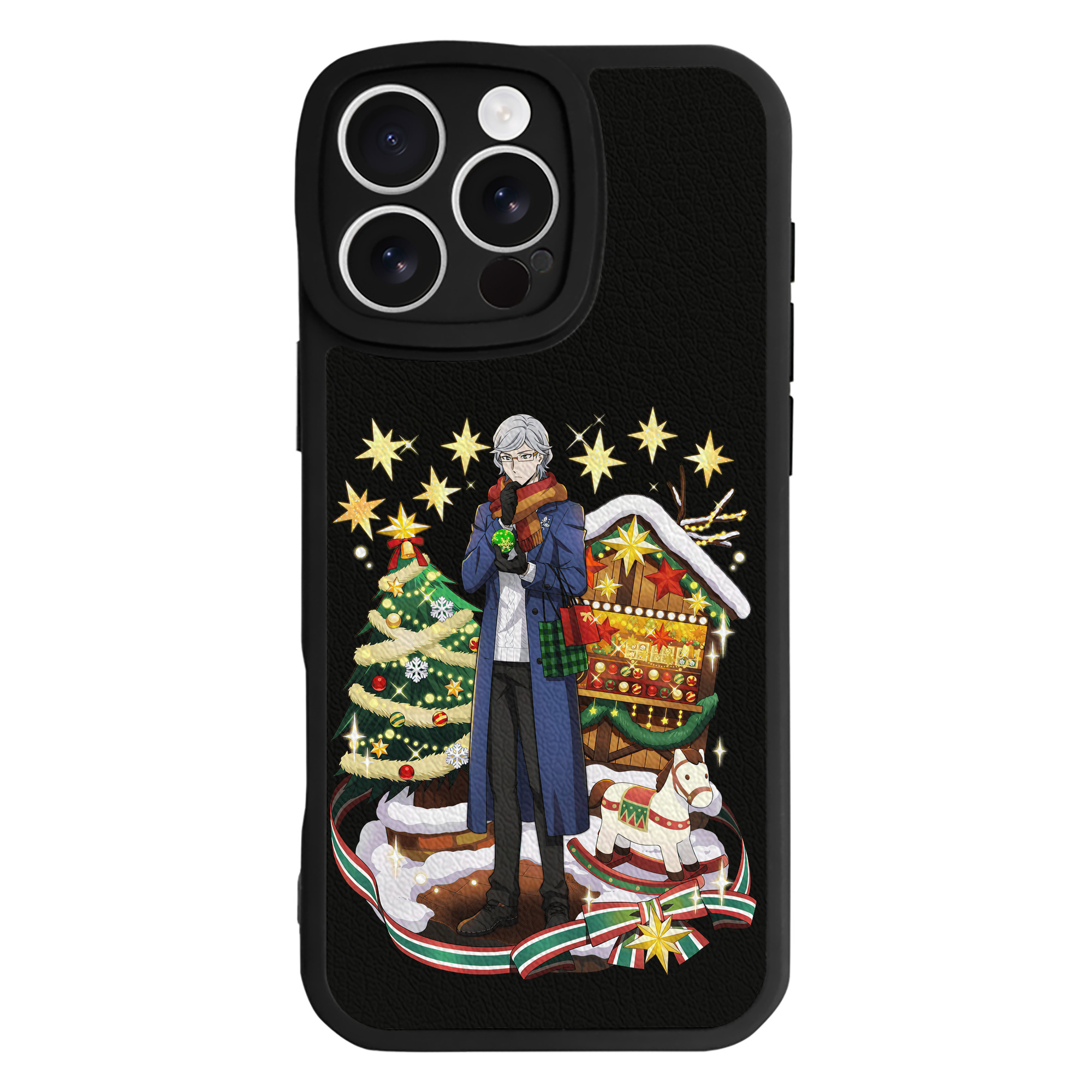 （画像用） 文豪ストレイドッグス Bungo Stray Dogs 【iPhone 16シリーズ対応】シリコンスマホケース（レザー調） 材質：シリコン